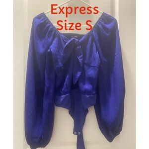 Express Bodysuit Blouse Sizs S, Long Sleeves